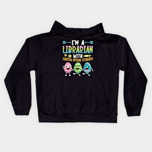 Bunnies Dance I'm A Librarian With Eggstra Special Students Kids Hoodie